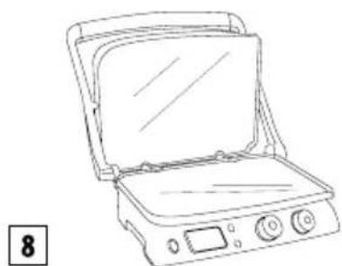 DELONGHI Livenza CGH 1030D - Position ouverte (barbecue) - 1