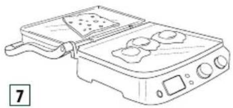 DELONGHI Livenza CGH 1030D - Mode Barbecue (Position Plat) - 4