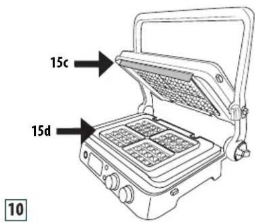 DELONGHI Livenza CGH 1030D - Mode gaufre (uniquement sur certains modèles) - 1