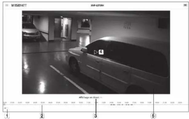 Hanwha XNP6370RH - LIRE LA VIDÉO ENREGISTREE (VISUALISEUR WEB SANS PLUG-IN) - 2