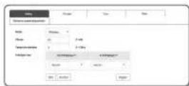 Hanwha XNP6370RH - Pour configurer les réglages de swing - 2
