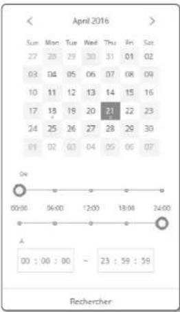 Hanwha XNP6370RH - Afin de lire le contenu après une recherche par événement - 4