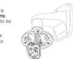 Hanwha XNP6370RH - Installation via une monture au mur - 2