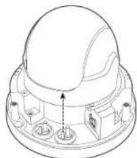 Hanwha XND6085 - Raccorder le cable impermeable d'alimentation et LAN - 1