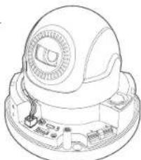 Hanwha XND6085 - Raccorder le cable impermeable d'alimentation et LAN - 2