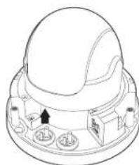 Hanwha XND6085 - Connexion de l'alarme et du cable audio - 1