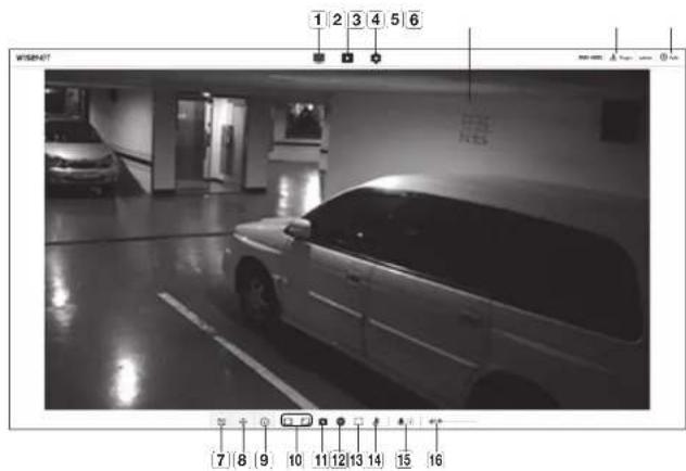 Hanwha XND6085 - UTILISATION DE L'ECRAN DIRECT - 1