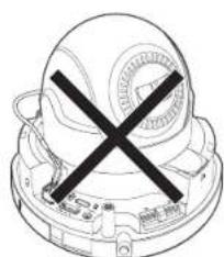 Hanwha XND6085 - Branchement du cable d'alimentation et du cable LAN - 2