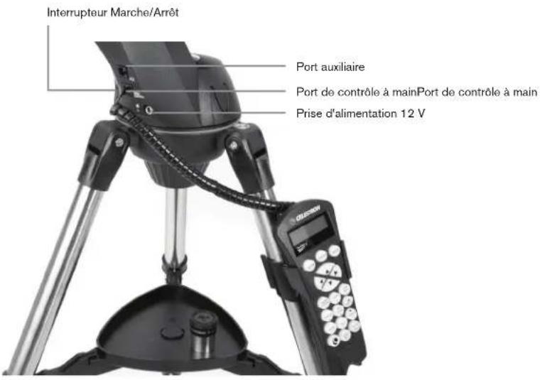 CELESTRON NexStar Evolution 6 - ATTACHER LE CONTROLE A MAIN - 1