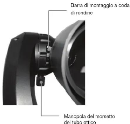 CELESTRON NexStar Evolution 6 - COLLEGAMENTO DEL TELESCOPIO AL BRACCIO A FORCELLA - 1