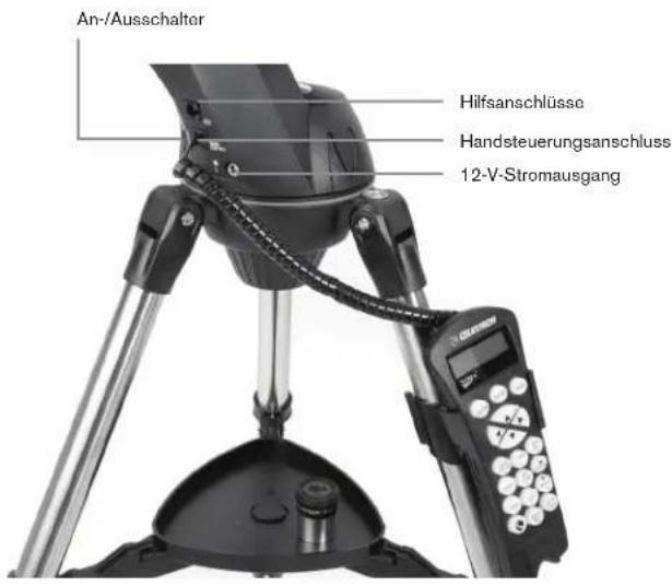 CELESTRON NexStar Evolution 6 - ANSCHLUSS DER HANDSTEUERUNG - 1