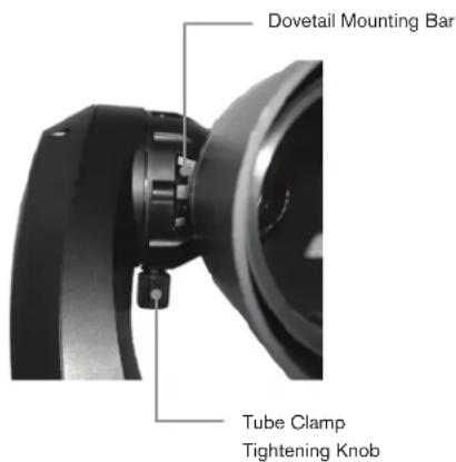 CELESTRON NexStar Evolution 6 - ATTACHING THE TELESCOPE TO THE FORK ARM - 1