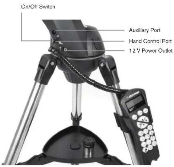 CELESTRON NexStar Evolution 6 - ATTACHING THE HAND CONTROL - 1
