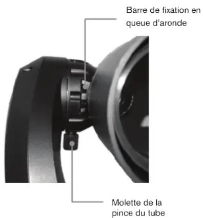 CELESTRON NexStar Evolution 6 - FIXER LE TÉLESCOPE À LA MONTURE À FOURCHE - 1