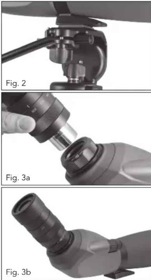 CELESTRON Regal M2 80ED - ATTACHING THE EYEPIECE - 1