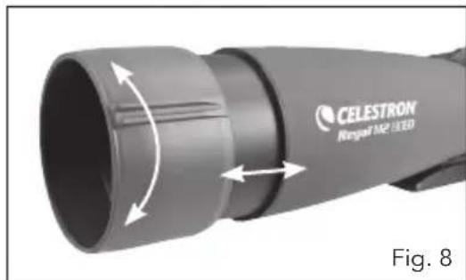 CELESTRON Regal M2 80ED - LENS SHADE AND SIGHTING GUIDE - 3