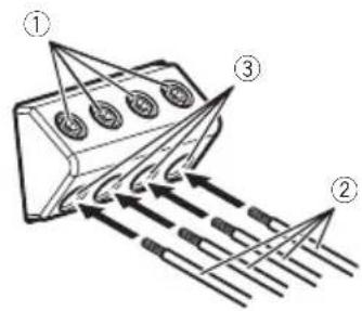 PIONEER GMD9605 - 2Connectthespeaker/subwooferwires tothespeaker/subwooferoutputterminals. - 1