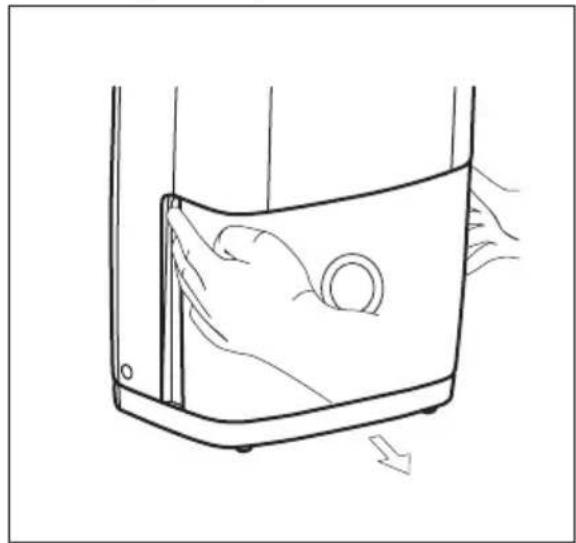 ELECTROLUX EXD20DN4W - Fjernelse af det opsamledevand - 1