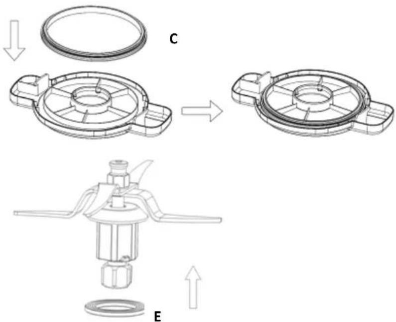 ROTEL U448CH1 - - SEALING RINGS - 1