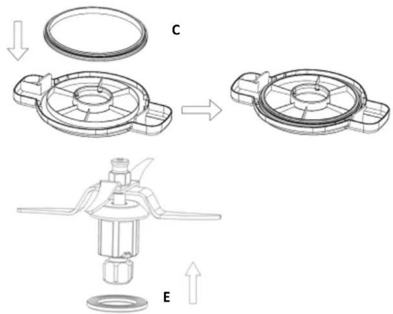 ROTEL U448CH1 - • ANNEAUX D'ÉTANCHÉITÉ - 1