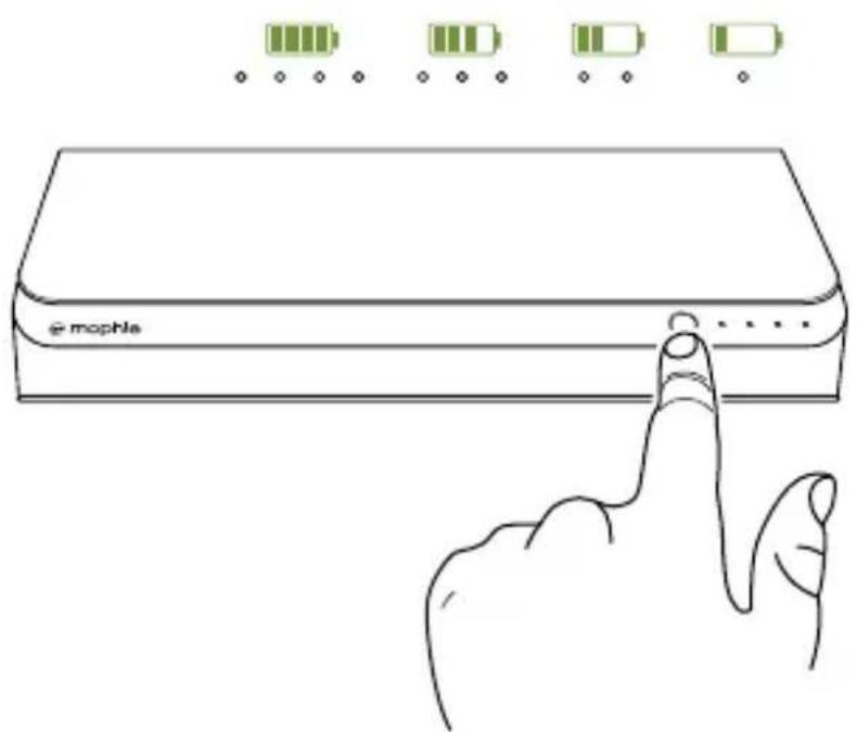 Mophie powerstation USBC XXL - powerstation USB-C XXLバッテリーの充電ステータスの確認 - 1