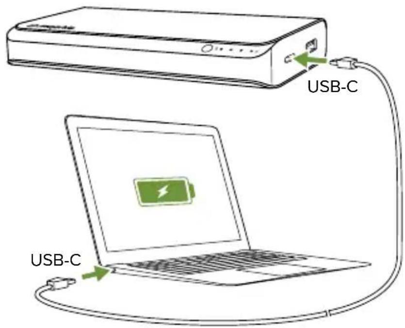 Mophie powerstation USBC XXL - Charging USB-C equipped laptops: - 1