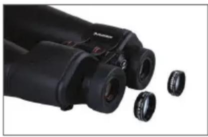CELESTRON SkyMaster Pro 15x70 - INSTALAR FILTROS - 1