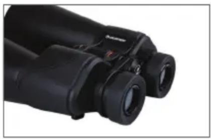 CELESTRON SkyMaster Pro 15x70 - POSIZIONAMENTO DELLE CONCHIGLIE OCULARI - 6