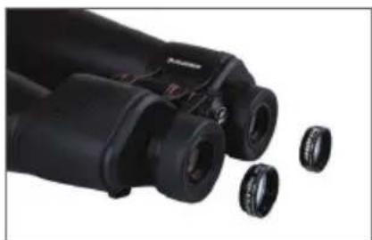 CELESTRON SkyMaster Pro 15x70 - ATTACHING FILTERS - 1