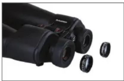 CELESTRON SkyMaster Pro 15x70 - FIXATION DES FILTRES - 1