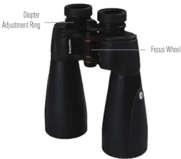 CELESTRON SkyMaster Pro 20x80 - ADJUSTING THE INTERPUPILLARY DISTANCE - 4