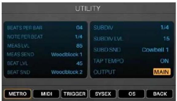 ALESIS Strike - Menu Utility - 1