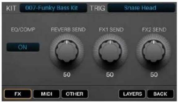 ALESIS Strike - Pour modifier les paramètres de voix : - 2