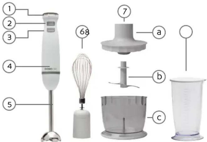 DOMO DO9144M - ÉLÉMENTS - 1