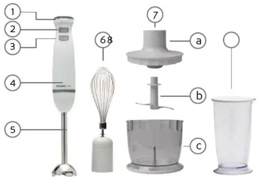 DOMO DO9144M - ONDERDELEN - 1