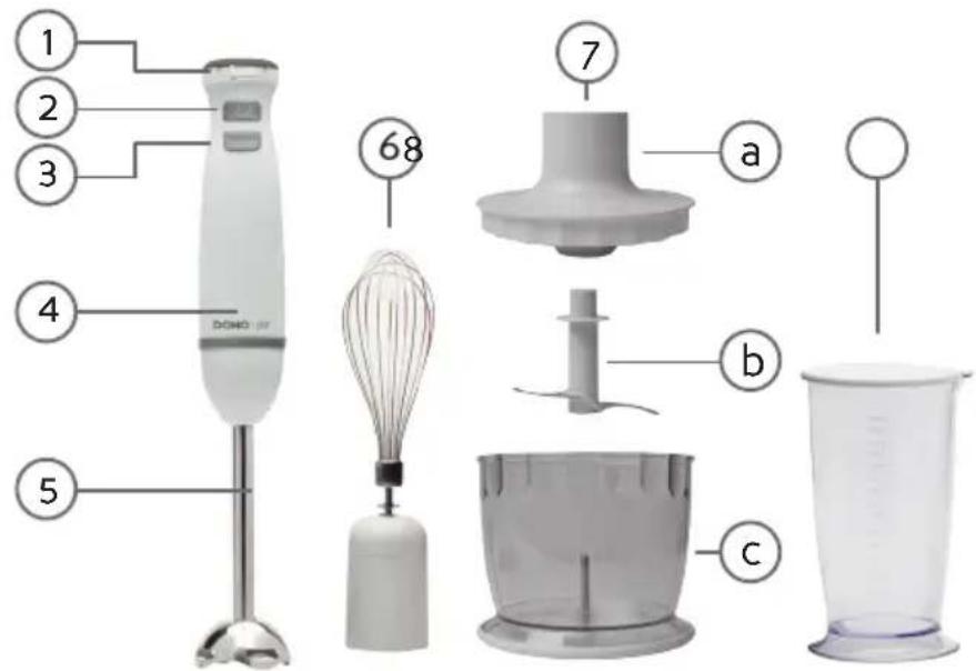 DOMO DO9144M - BESTANDTEILE - 1