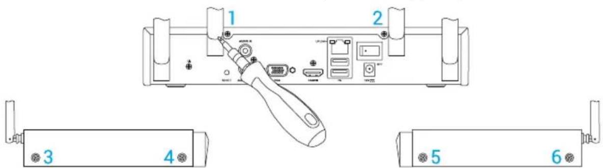 EZVIZ X5S4W - Installation du disque dur - 1