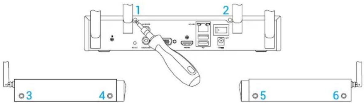 EZVIZ X5S8W - Installation du disque dur - 5