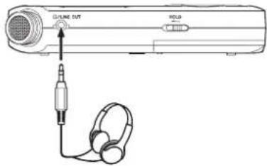 TASCAM DR05X - Écoute au casque - 1