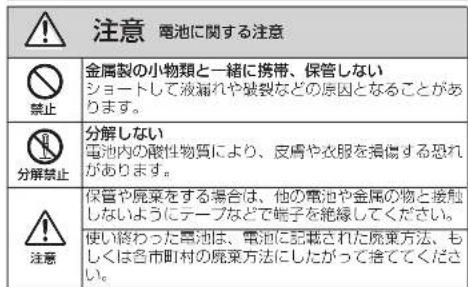 TASCAM DR05X - 電池の取扱はいて - 3