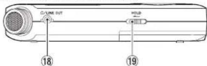 TASCAM DR05X - Pannello laterale sinistro - 1