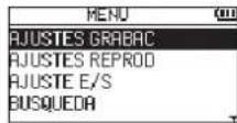 TASCAM DR05X - Pulse el botón MENU. - 1