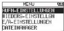TASCAM DR05X - Dateien auswahlen - 1