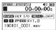 TASCAM DR05X - Pulse el boton PB CONT. - 1