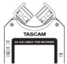 TASCAM DR40X - Setting the mics to record a clear stereo sound (X-Y position) - 1