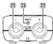 TASCAM DR40X - Names and Functions of Parts - 2