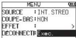 TASCAM DR40X - Déconnexion - 1