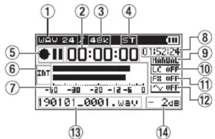 TASCAM DR40X - 063op dncnne - 2