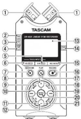 TASCAM DR40X - Ha3BaHnI n yHKuIn y3IOB - 1