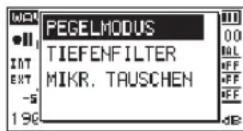 TASCAM DR40X - Das Tiefenfilter nutzen - 1
